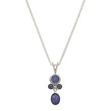 Jay King Sterling Silver Tanzanite Pendant with 18" Chain 
