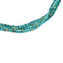 Jay King Sterling Silver Turquoise Bead 4-Strand Layered Necklace