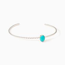 Jay King Sterling Silver Turquoise Stackable 3-Piece Cuff Bracelet Set