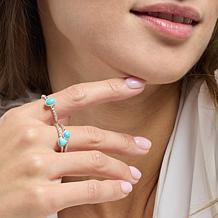Jay King Sterling Silver Turquoise Stackable 3-Piece Ring Set