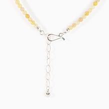 Jay King Sterling Silver Yellow Opal & Royal Blue Turquoise Necklace