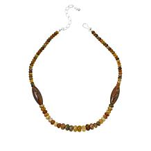 Jay King Sterling Silver Yellow Opal Bead Necklace