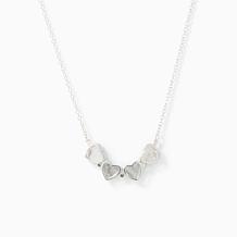 Jay King Two-In-One Campitos Turquoise Sterling Hearts Necklace