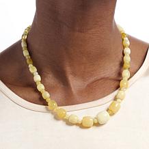 Jay King Yellow Opal Beaded 18" Necklace