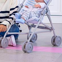 JC Toys Berenguer Boutique Single Umbrella Baby Doll Stroller in Blue