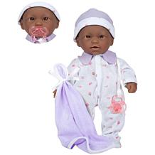 JC Toys La Baby Doll with Purple Onesie
