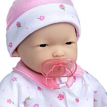 JC Toys La Baby Doll with White and Pink Flower Outfit