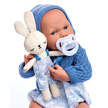 JC Toys La Newborn ROYAL Collection 15in Real Boy Baby Doll - Blue Set
