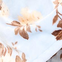 Jeffrey Banks Printed Plush Tie-Front Robe