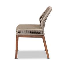 Jennifer Dining Chair with Rope Woven Back, 32.7"H