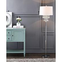 Jonathan Y Abigail 61"   Crystal and Chrome LED Floor Lamp