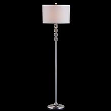 Jonathan Y Aubrey 59.5" Crystal and Chrome LED Floor Lamp