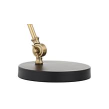 JONATHAN Y Black Brass Gold Barnes 24" LED Metal Task Lamp