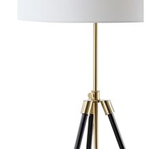 JONATHAN Y Black Brass Lucius 67" Adjustable Metal LED Floor Lamp