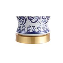 JONATHAN Y Blue and White Leo 28.5" Chinoiserie LED Table Lamp
