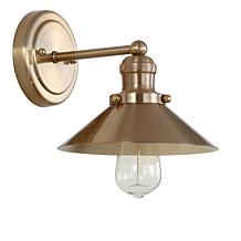 JONATHAN Y Brass Gold August 7.75" Metal Shade Sconce