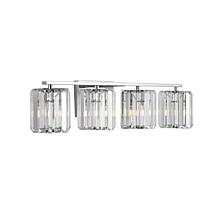 Jonathan Y Chrome Coco Prism Vintage Glam Vanity Light 6.25x29.75x6.75