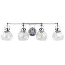 JONATHAN Y Chrome Shirley 34" 4-light Metal Bubbled Glass Vanity Light