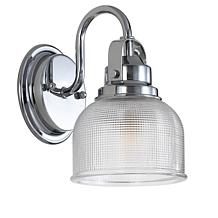 JONATHAN Y Chrome Virginia 5.75" 1-light Metal Glass LED Vanity Light