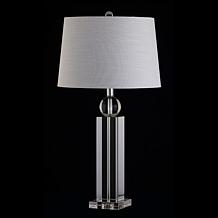 JONATHAN Y Clear Charlotte 28.5" Crystal LED Table Lamp