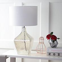 JONATHAN Y Clear Jane 26" Glass LED Table Lamp