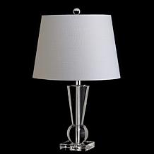 JONATHAN Y Clear Wynne 22" Crystal LED Table Lamp