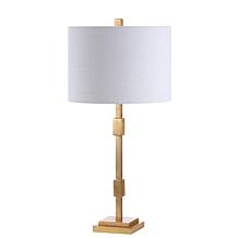 JONATHAN Y Gold Leaf Windsor 29" Metal LED Table Lamp