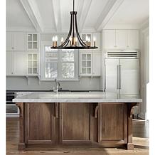 Jonathan Y Gold Urbanna 26.75" 9-Light Adjustable Iron LED Chandelier