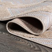 JONATHAN  Y High-Low Pile Ogee Trellis Indoor/Outdoor 5' x 8' Rug