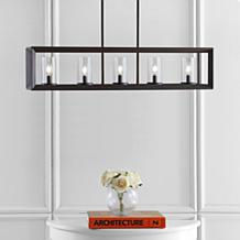 JONATHAN Y Oil Rubbed Bronze Anna 38.5" Linear 5-light Pendant