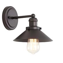 JONATHAN Y Oil Rubbed Bronze July 7.75" 1-light Metal Shade Sconce