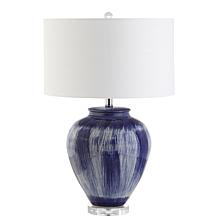 JONATHAN Y Seaside Blue Wayland 26" Ceramic LED Table Lamp