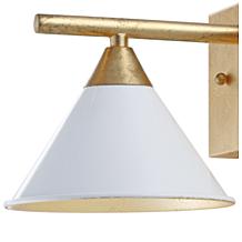 JONATHAN Y White Gold Yvette 9.25" 1-light Metal Wall Sconce