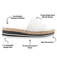 Journee Collection Womens Tru Comfort Foam Rosey Wide Width Sandal