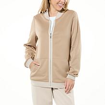 Joy CleanBoss Luxurious Faux Suede Reversible Bomber Jacket