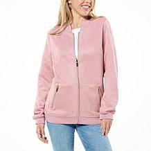 Joy CleanBoss Luxurious Faux Suede Reversible Bomber Jacket