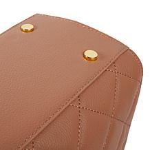 Joy First Class Luxury Leather Quilted Handbag & Clutch Wallet