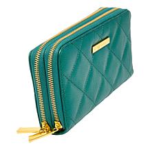 Joy Luxe Leather Best Gift Ever Double Wallet With Wrist Strap