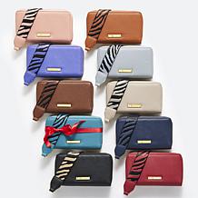 Joy Luxe Leather Best Gift Ever Double Wallet Wristlet with RFID