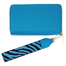 Joy Luxe Leather Best Gift Ever Double Wallet Wristlet with RFID