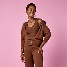 Joy Performance Luxe Buttersoft 3pc Full Zip, Top & Pant Set