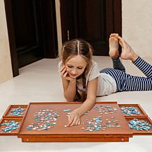 Jumbl 23” x 31” Wooden Puzzle Board Rack