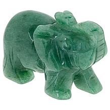 KALIFANO Carved Gemstone Elephant with Gift Box