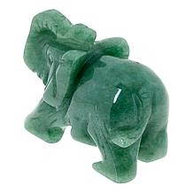 KALIFANO Carved Gemstone Elephant with Gift Box