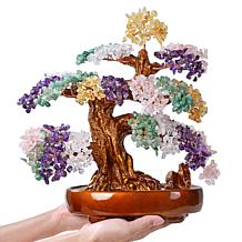 KALIFANO Gemstone Bonsai Tree of Life Sculpture