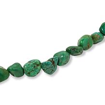 KALIFANO Green Anhui Turquoise Bead 24" Necklace