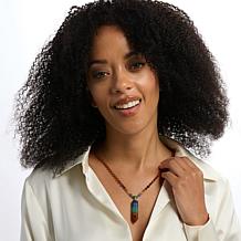 KALIFANO Multigemstone "Rainbow" Drop Necklace