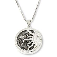 KALIFANO Pyrite Cluster Sunshine Pendant with 18" Chain 