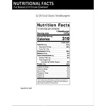 Kansas City Steaks (12) 4.5 oz. Classic Steakburgers