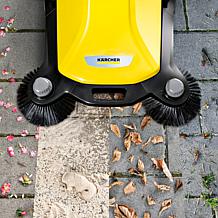 Karcher S 4 Twin Walk-Behind Hand Push Sweeper - 5.25 Gal. Capacity